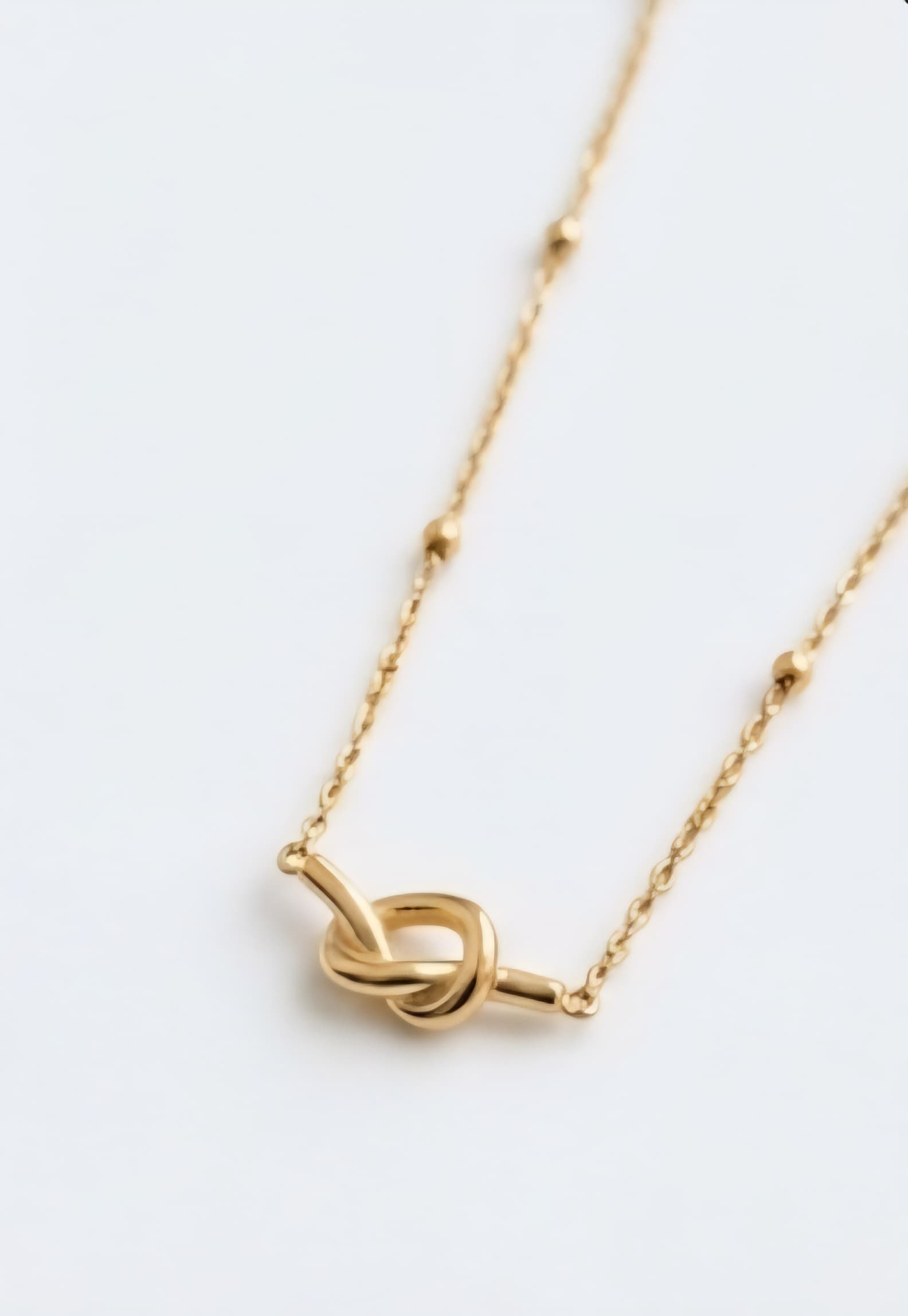 Stainless steel gold women's necklace
